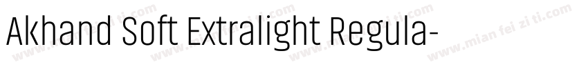 Akhand Soft Extralight Regula字体转换